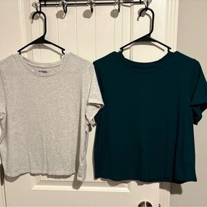 Old Navy Short Sleeve Tees - Gray and Teal